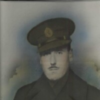 A watercolour painted representation of a WW1 Army officer from the Yorkshire regiment based in nearby Harrogate.