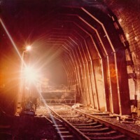 Modern day showing up of the tunnel's internal brickwork is a constant ongoing task as Bramhope's masterpiece tunnel succumbs to age.