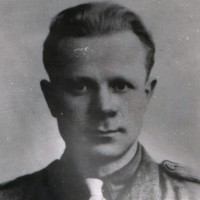 A photograph of the handsome young Romuald, proudly posing in his uniform.